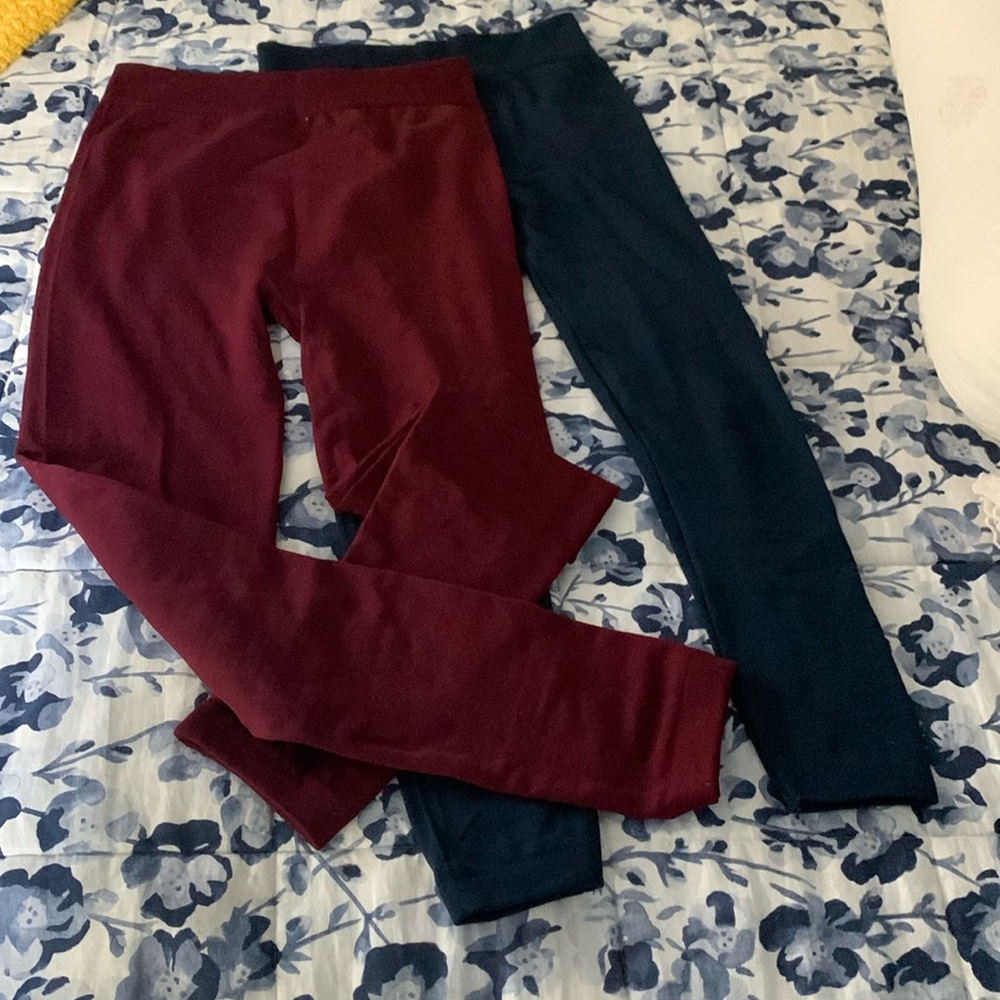 2 Fleece lined tights/ leggings. Size L-XL